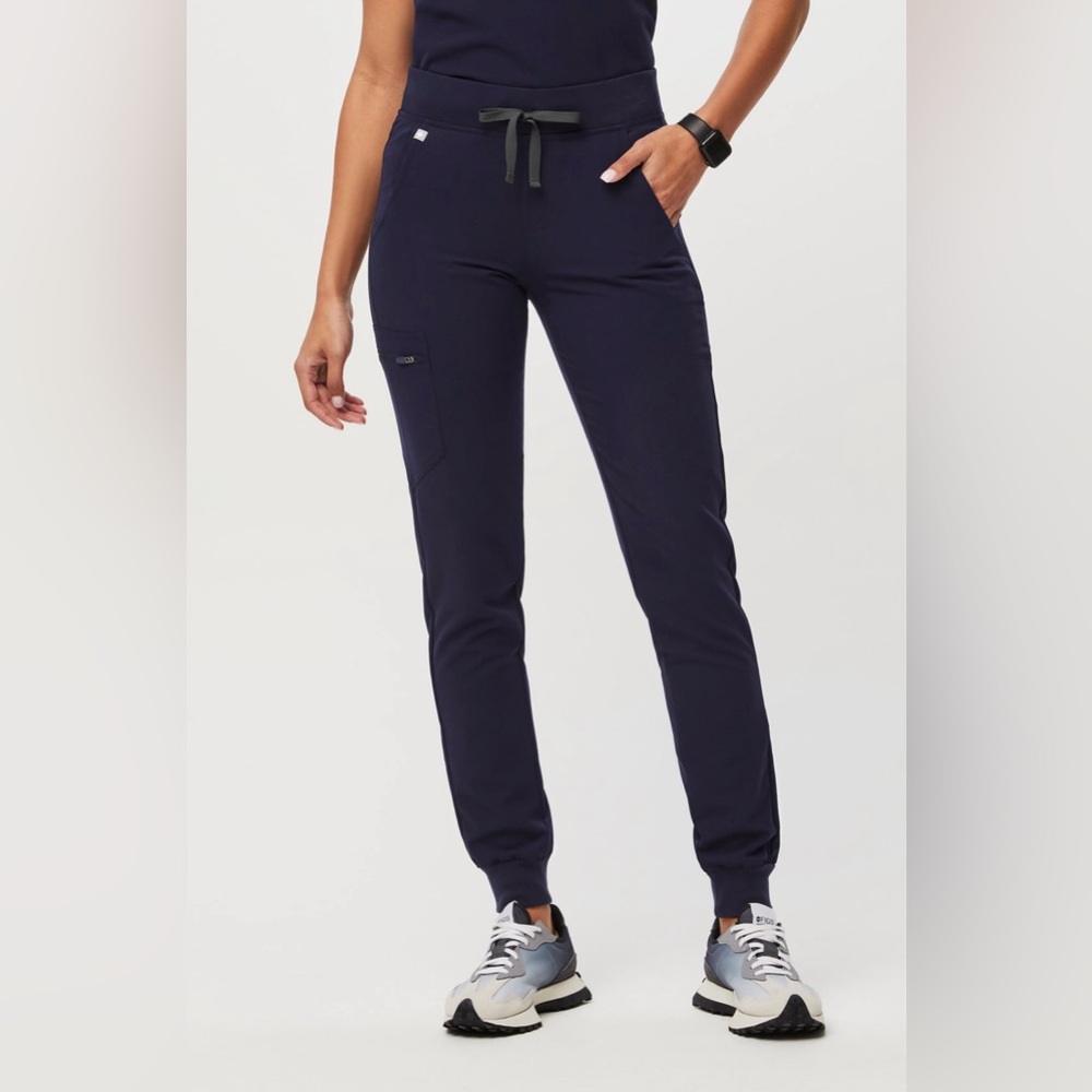 figs navy blue zamora scrub pants